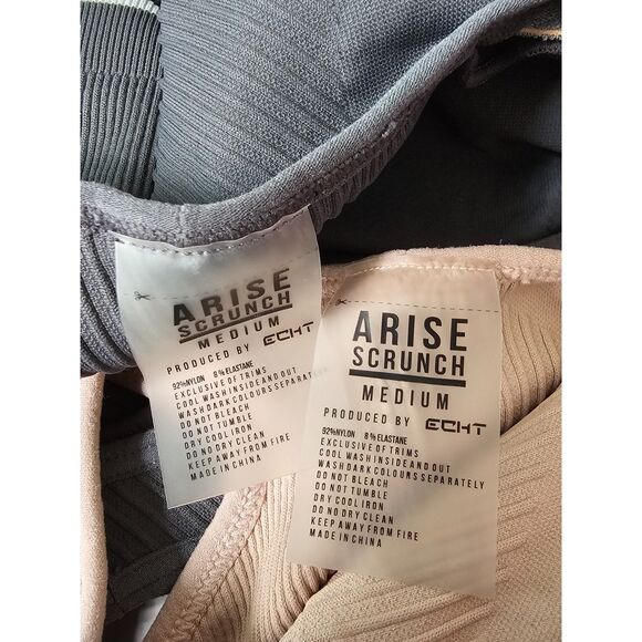 ECHT Arise Scrunch Sports Bra Set Medium Gray Beige - Picture 9 of 9